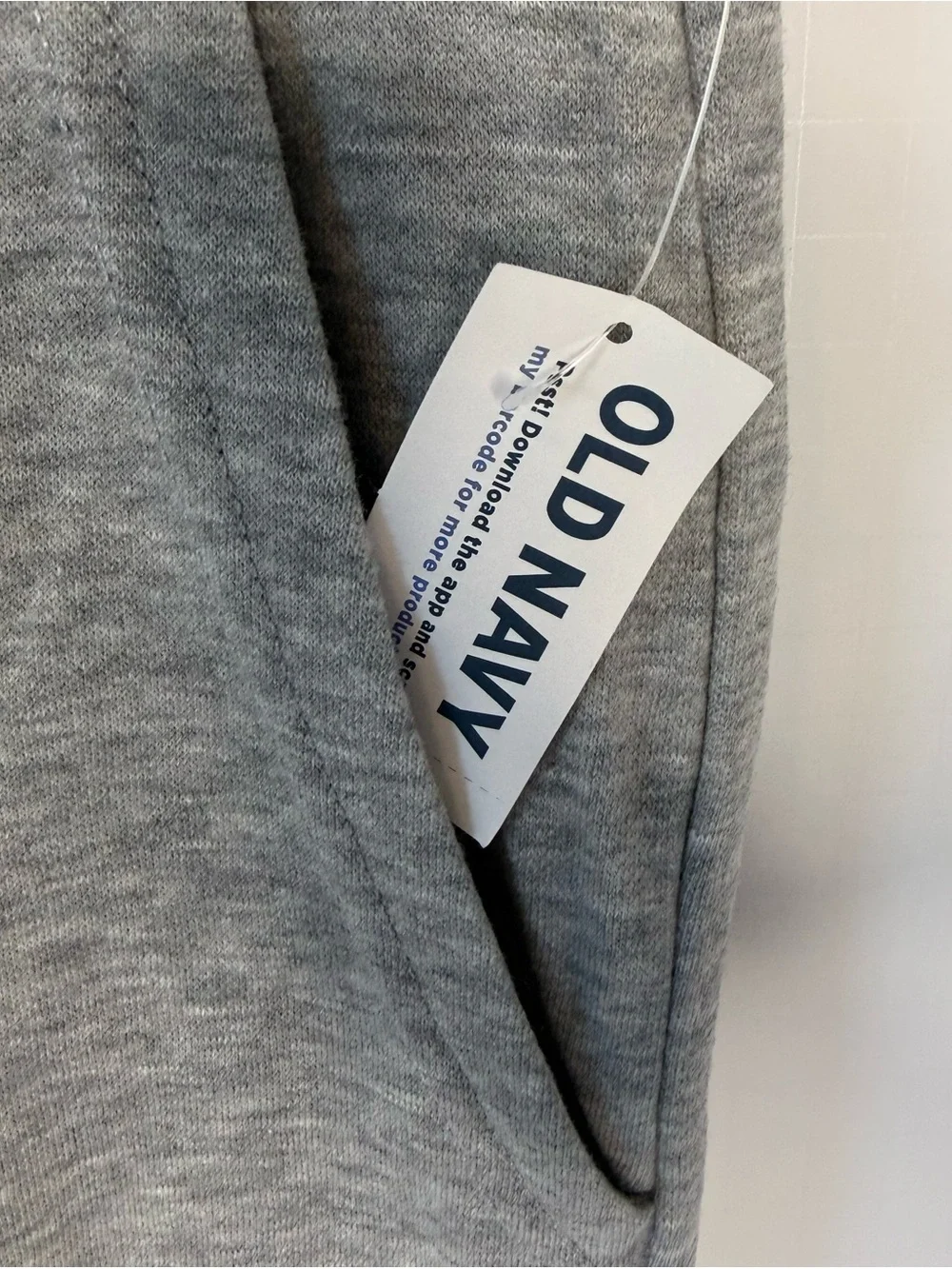 Old Navy Heather Gray Kids XL Husky Sweat Joggers Cinched with Drawstring. NWT